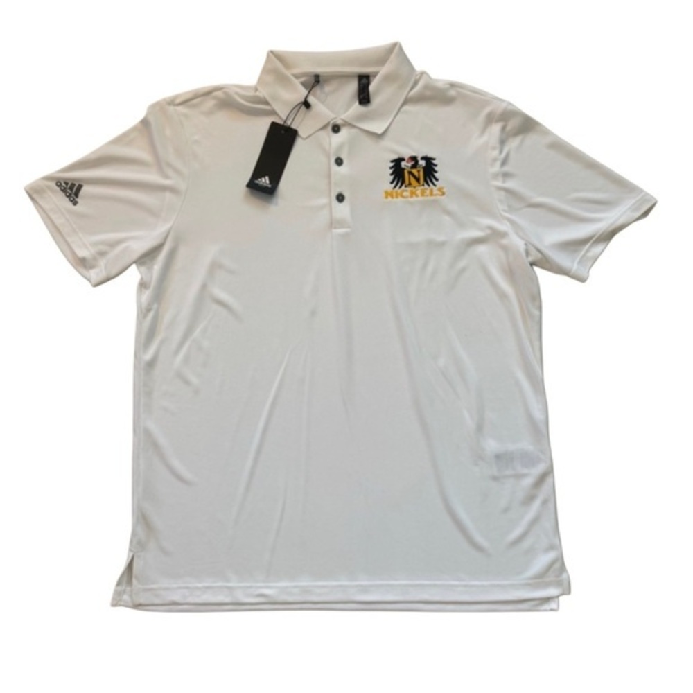 Adidas White Men's Polo Shirt with Logo